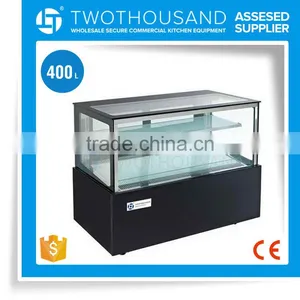 Hot Sale 400 L 2 Shelf Food Bakery Display Case Refrigerator thumbnail-1