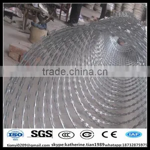 Hot Dipped Galvanized Concertina Razor Barb Wire With Sharp Blade for High Security thumbnail-3