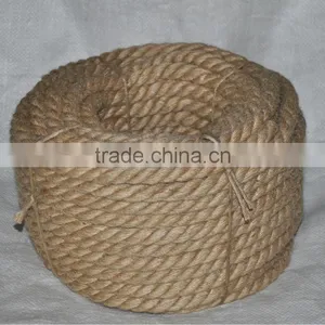 Top Sell Natural Color 3-strand Twisted Jute Rope thumbnail-1