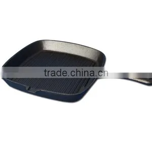 Black Rectangular Non-stick Iron Cast Frying Pan thumbnail-2