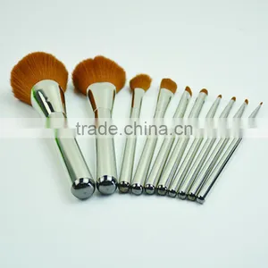 Brown Makeup Brush Set / Cosmetic Make Up Brush 10pc thumbnail-4