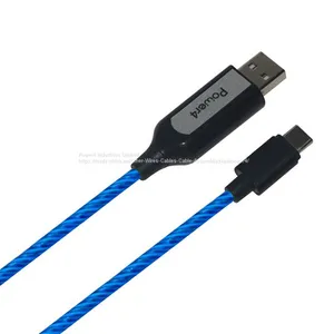 EL Видимый свет Тип-C на USB Потоковая круглая кабель LR004 thumbnail-1