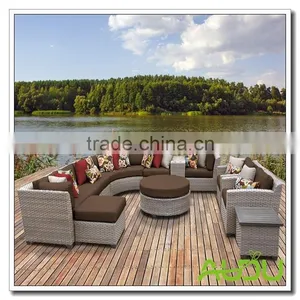 Audu Rattan Garden Outdoor Artificial Wicker Sofa thumbnail-1