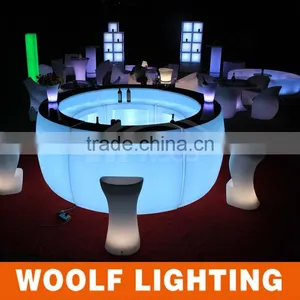 Waterproof Glowing PE KTV Wine Table Led Bar Counter thumbnail-1