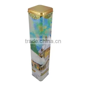 High Square Decorative Wine Tin Box thumbnail-2