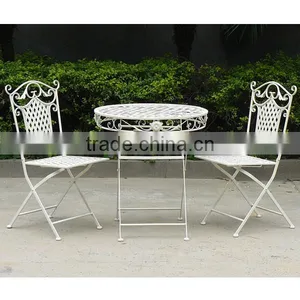 Vintage Folding Garden Table And Chair thumbnail-5