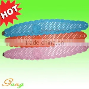 HOT! Cotton Knit Headband Flower Multicolor Elastic Hair Band thumbnail-1