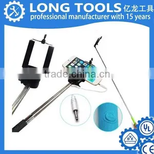 Wholesale Stainless Steel Cable Take Pole Wired Selfie Stick Rod for Smartphone thumbnail-1