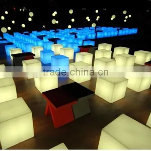Colourful Restaurant Plastic Led Bar Chair Stools thumbnail-5