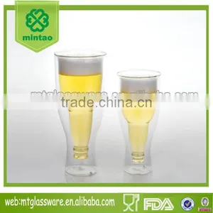 Hot Style Promotion Double Wall Beer Glass Cup thumbnail-1