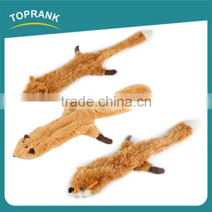 Hot Selling Pet Chewing Unstuffed PV Plush Fox Shaped Dog Toys thumbnail-1