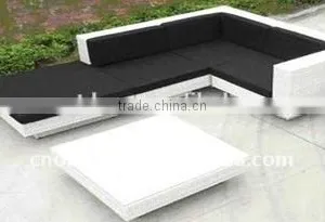 Husen White Outdoor Garden Rattan Sofa Set thumbnail-1