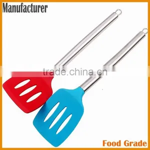 Flexible Silicone Slotted Turner Spatula for 2016 New Design thumbnail-1
