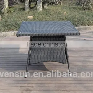 Mayfair Square Wicker Dining Table thumbnail-1
