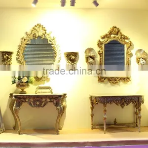 Living Room Furniture Antique Silver Console Table With Mirror thumbnail-6