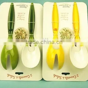 Plastic Salad Fork and Spoon thumbnail-1