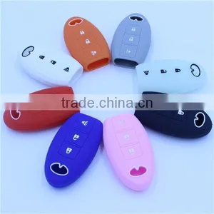 Silicone Rubber Fob Key Bag for Infiniti 3 Button Keys thumbnail-1