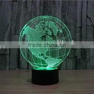 3D Lamp LED Night Light Colorful Atmosphere Lamp With USB Cable thumbnail-2