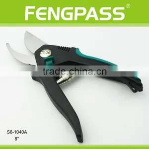 S6-1040A 8 Inches PP+ TPR Handle With Stainless Steel and Strong Power Classical Garden Scissors thumbnail-2