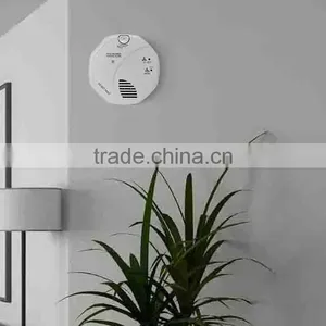 Home 9V Plastic Battery co Smoke Detector Alarm thumbnail-2