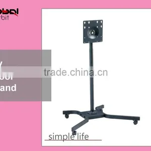 Telescoping Ajustable Shelf Television Display Cart Rotate TV Bracket LCD LED Trolley thumbnail-6