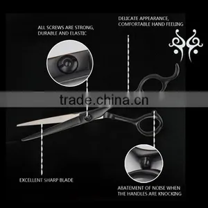 QJ-HC110 Most Popular Black High Quality Hair Scissor thumbnail-3
