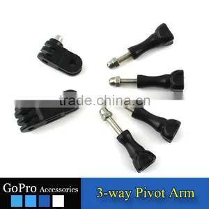2016 New Wholesale 3-way Pivot Arm for Sports Camera Accessory Action Camera Accessory thumbnail-1
