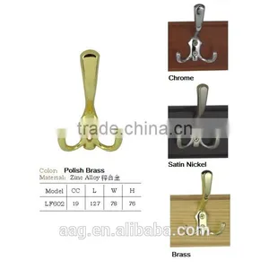 Factory Whole Sale Brass Stainless Steel Zinc Alloy Bar Cabinet Bathroom Door Handle Hook thumbnail-2