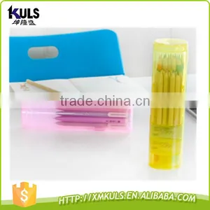 Multi-function Creative Candy Color Plastic Pen Container Transparent Plastic Box thumbnail-2