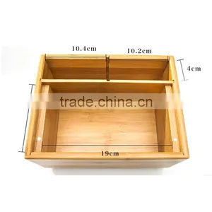 Aonong Bamboo Desk Organizer for Mobile Phones & Tablets/tissue Box thumbnail-6