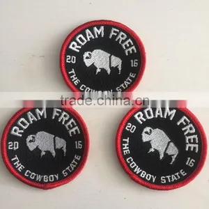 2017 China Customized Logo High Quality Washable Garments Embroidery Patches Badges thumbnail-2