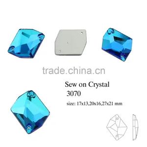 Hot Selling Flat Back Crystal Sew-on Stone Glass Beads for Clothes Making thumbnail-1