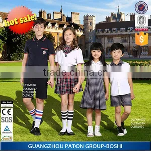 Lastest Summer School Uniforms With Student Shirts Short Pants and Skirt thumbnail-1