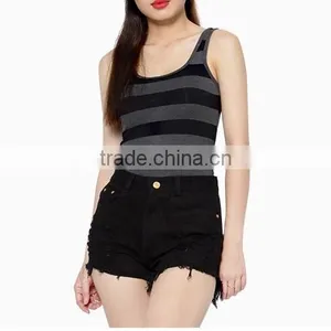New Style of Stripe Tank Top, Customize Printing of Women Tank Top, Custom Tank Top thumbnail-2