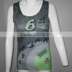 Newest Coolmax Sublimated Running Singlet thumbnail-1
