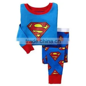 Wholesale 2017 Baby Sleepwear Printing Long Sleeve Cotton Pajamas for Children Cheap Summer Kids Pajamas Set thumbnail-2