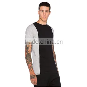 Wholesale Slim Fit t Shirt for Men Blank Scoop Neck t Shirts Cheap Tshirt thumbnail-2