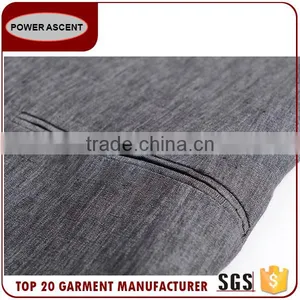 Wholesale Men Coat Suit Checked Half Lined Light Grey Formal Jacket For Men thumbnail-5