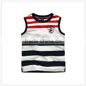 2016 Boy Breathable Comfortable Cotton Sleeveless Printing Round Collar Vest thumbnail-1