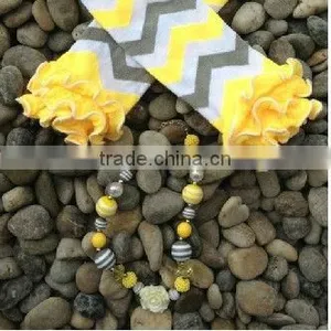 Yellow Girls Chunky Necklace, Girls Bubblegum Chunky Necklace, Girls Chunky Bubble Gum Bead Necklace,Chunky Bead Necklace thumbnail-1