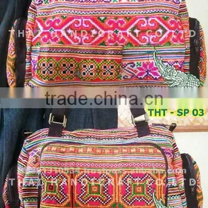 Embroidered HMONG Hill Tribe Tote Handmade Hand Bag and Shoulder Bag thumbnail-1