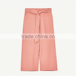 2017 Dongguan Wholesale OEM Casual Cropped Pants for Women thumbnail-6