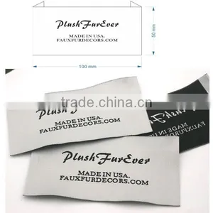 Customized Garment Super Big Size Labels/woven Labels/clothing Label/embroidered Tag End Fold BWEF-001 thumbnail-2