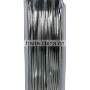 Copper Beading Wire Thread Cord Round Silver Tone 0.8mm Dia. , 2 Rolls thumbnail-2