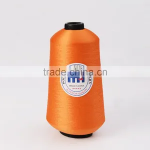 200D/1 100% Polyester Filament Dyed Textured Yarn Overlocking Thread thumbnail-1