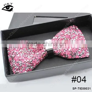 Bling Rhinestone Bow Tie Gift Case Packing Handmade Crystal Bowtie thumbnail-4