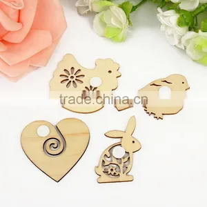 DIY Painting Unfinished Wood Accessories Hollow Flower Crafts thumbnail-5