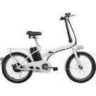 Carbon Steel Frame White Color Folding Electric Bike / Pedelec 36V / 8Ah thumbnail-1