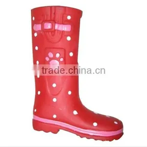 New Arrival Fashion Red Rainshoes for Children Rubber Rainshoes thumbnail-1