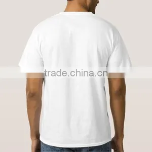 Hot 100% Cotton Custom Workout Clothes Silk Print White t Shirt thumbnail-2